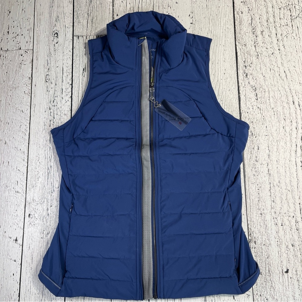 Tangerine Light Weight Puffer Active Vest Packable Blue Womens Small NEW - Picture 3 of 7